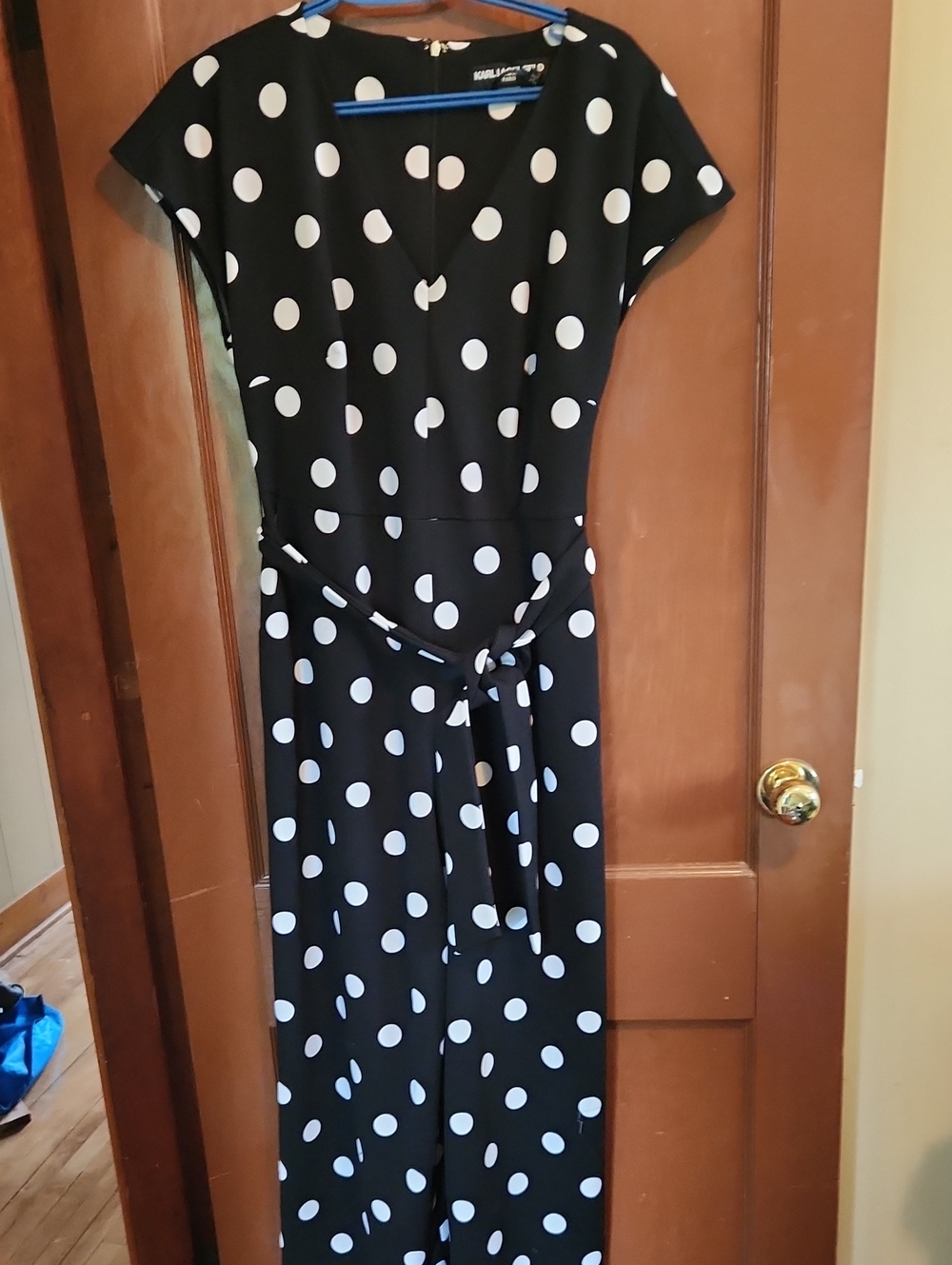 Karl Lagerfeld Polka Dot Jumpsuit